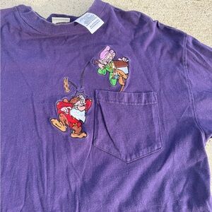 Vintage Embroidered Disney Snow White Dwarfs Longsleeve